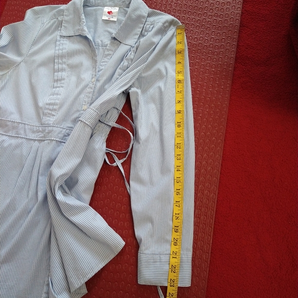 Two hearts maternity long sleeve top blouse size medium - Picture 12 of 14